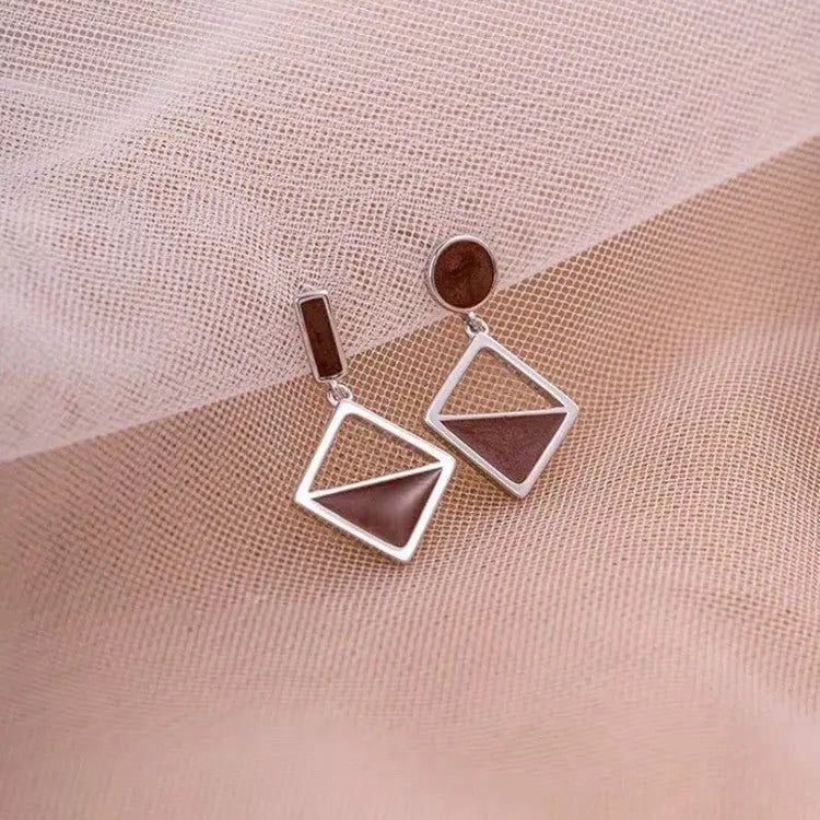 Temperament Earrings Asymmetrical Earrings Frosty Earrings Mohamed jewelry My Store
