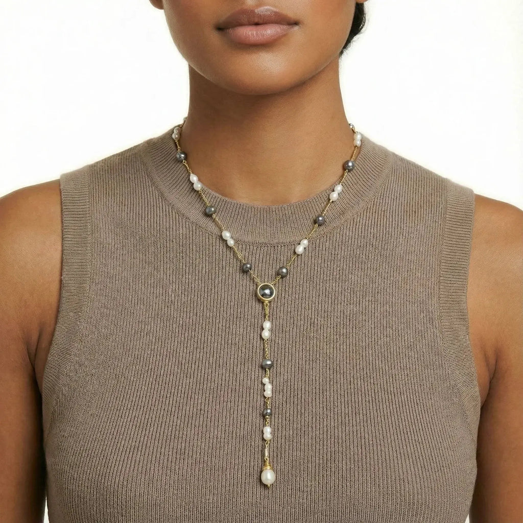 Twilight Pearl Lariat Mohamed jewelry My Store