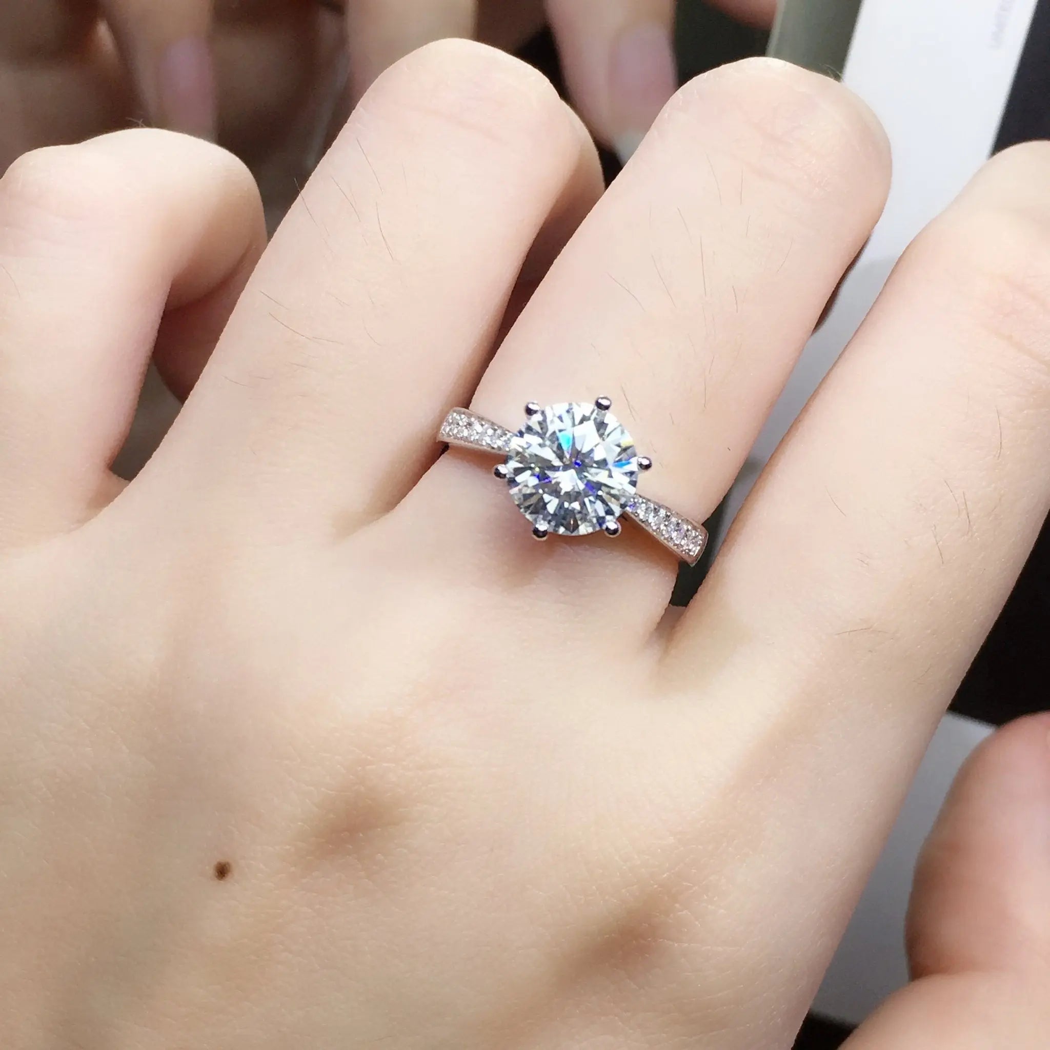 Women's Rings Real Gold Diamond Wedding Ring Jewelry Mohamed jewelry My Store