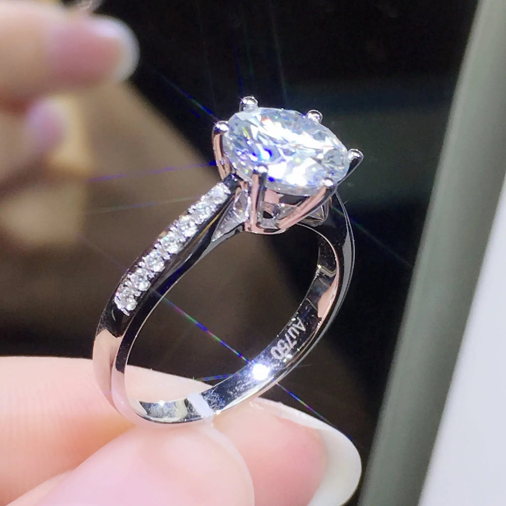 Women's Rings Real Gold Diamond Wedding Ring Jewelry Mohamed jewelry My Store