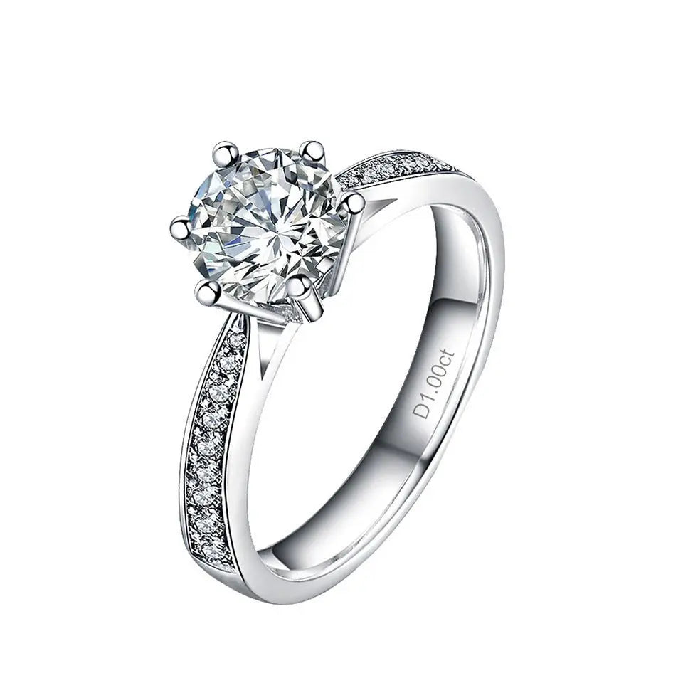 Women's Rings Real Gold Diamond Wedding Ring Jewelry Mohamed jewelry My Store