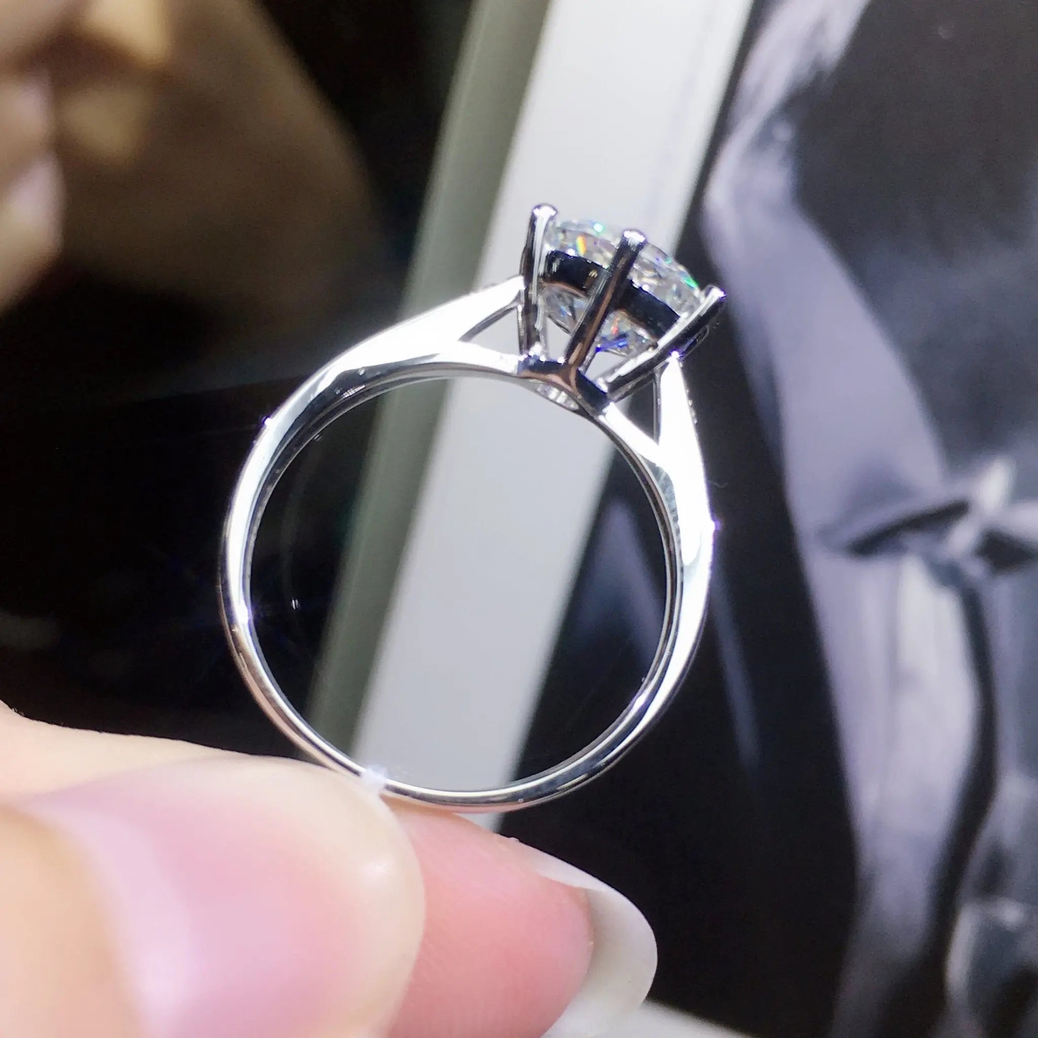 Women's Rings Real Gold Diamond Wedding Ring Jewelry Mohamed jewelry My Store