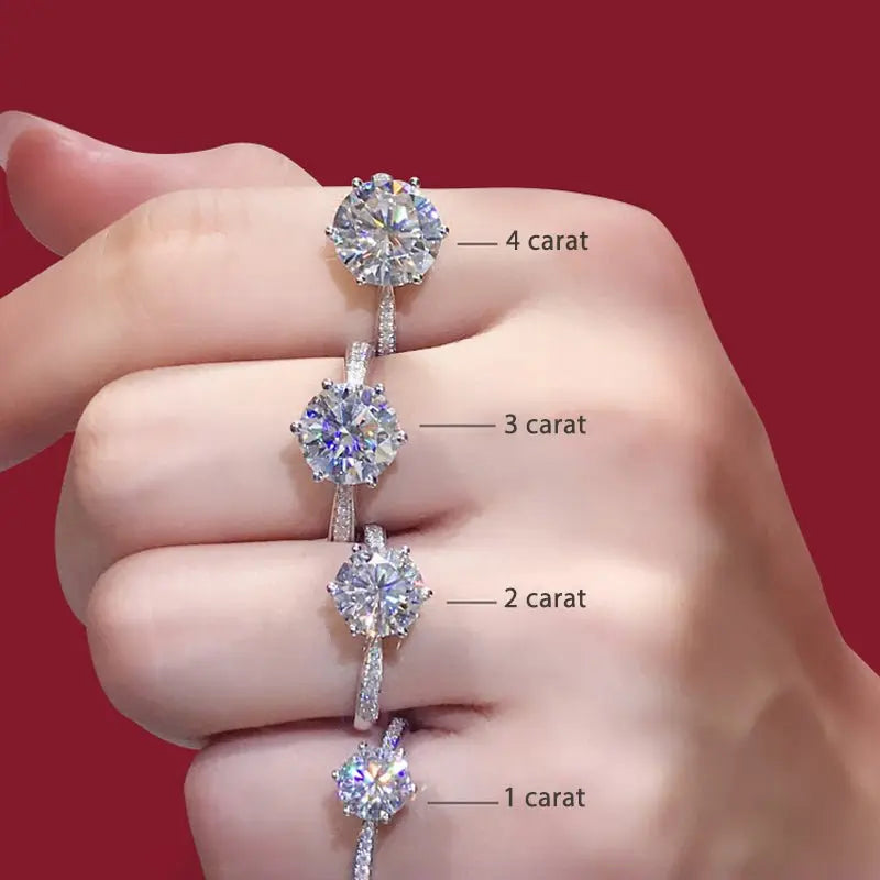 Women's Rings Real Gold Diamond Wedding Ring Jewelry Mohamed jewelry My Store